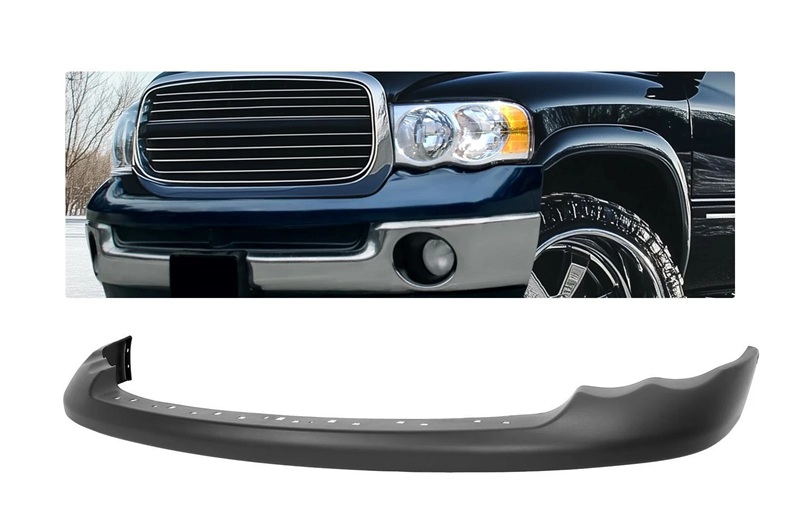 Primed Front Bumper Top 02-05 Dodge Ram Chrome Bumper Non-Sport Primed Front Bumper Top 02-05 Dodge Ram Chrome Bumper Non-Sport